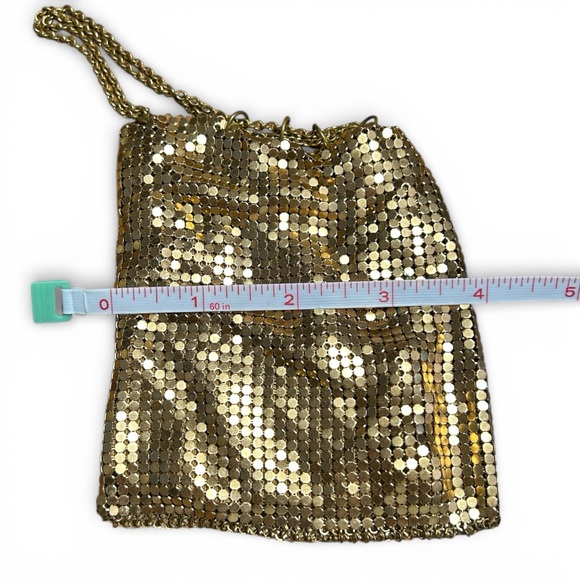 1940s Whiting And Davis Drawstring Mesh Evening Bag - Picture 8 of 9